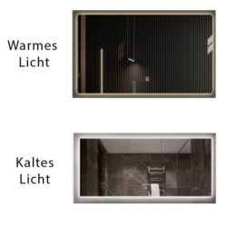 Aloni LED Bad WC Spiegel Queen erhitzt 100x60 - LDH1075 - 1