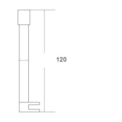 Aloni Stabilisierungsstange Wand ausziehbar 60 - 120 cm - ST001 - 1