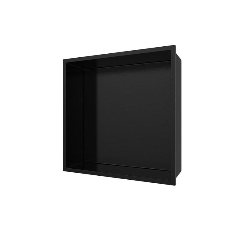 Aloni Wandnische Edelstahl schwarz matt rostfrei 305x305x100mm - HEC30MB - cover