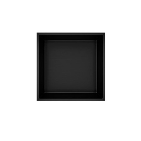 Aloni Wandnische Edelstahl schwarz matt rostfrei 305x305x100mm