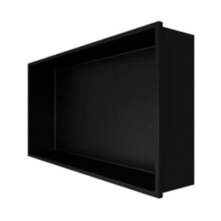 Aloni Wandnische Edelstahl schwarz matt rostfrei 300x600x100mm - HEC60MB - 2