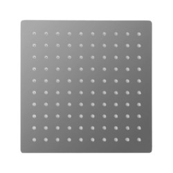 Aloni Regendusche Kopfbrause Quadrat grau gebürstet 30 x 30 cm - SH4030GG - 1