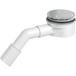 PREVEX Showerloc flacher Ablaufgarnitur mit Siphon für Duschkabinen / Duschwannen mit von oben zugänglichem Haarsieb, Geeignet - SSL-D9L-003 - 0