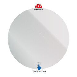 Aloni LED Bad WC Spiegel rund Omega Ø 80 cm beheizt - LDH1025 - 0