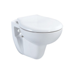 Belvit Wand Hänge WC Weiß Vorwandelement Betätigungsplatte Softclose Deckel Set - BV-EW4001Komplett - 1