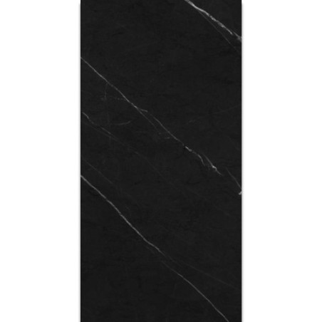 Belvit Bergamo Schwarz Marmor Fliese Glanz 60x120cm