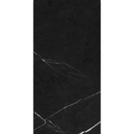 Belvit Bergamo Schwarz Marmor Fliese Glanz 60x120cm