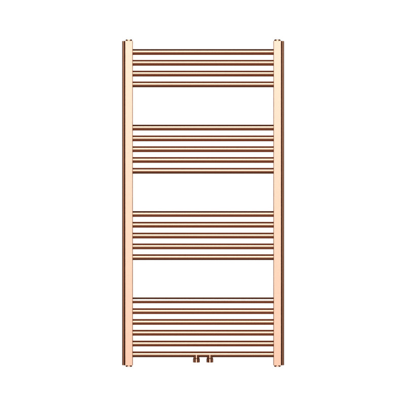 Handtuchheizkörper mit Mittelanschluss in gebürstetem Kupfer – 1200x600mm, 414 Watt - BWCO1200600 - cover