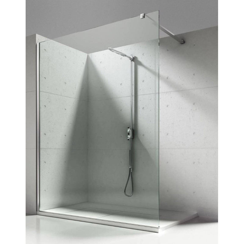 Aloni Eco Walk- In Shower Wall Clear Glass 8 mm (BxH) 800 x 2000 mm - ECO80 - cover