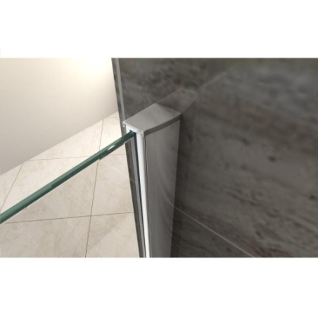 Aloni Eco Walk- In Shower Wall Clear Glass 8 mm (BXH) 1400 x 2000 mm