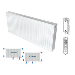 Belrad Type 22 Universal radiator valve radiators Center connection with 8 connections 500 x 1600 (HXB) -2390W - M225001600 - 0