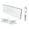 Belrad Type 22 Universal radiator valve radiators Center connection with 8 connections 500 x 1600 (HXB) -2390W
