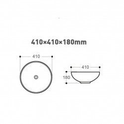 Aloni mouse attachment sink 41 x 41 x 18 cm - 313-MB016 - 1