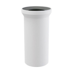 WC connection connecting piece L 350 mm Drain white DN 90 WC drain outflow pipe - 4090350 - 0
