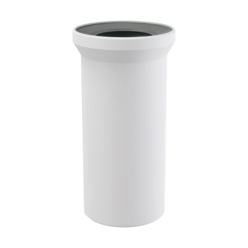 WC connection connecting piece L 350 mm Drain white DN 90 WC drain outflow pipe - 4090350 - cover