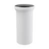 WC connection connecting piece L 350 mm Drain white DN 90 WC drain outflow pipe