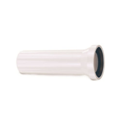 WC connection connecting piece L 350 mm Drain white DN 90 WC drain outflow pipe - 4090350 - 1