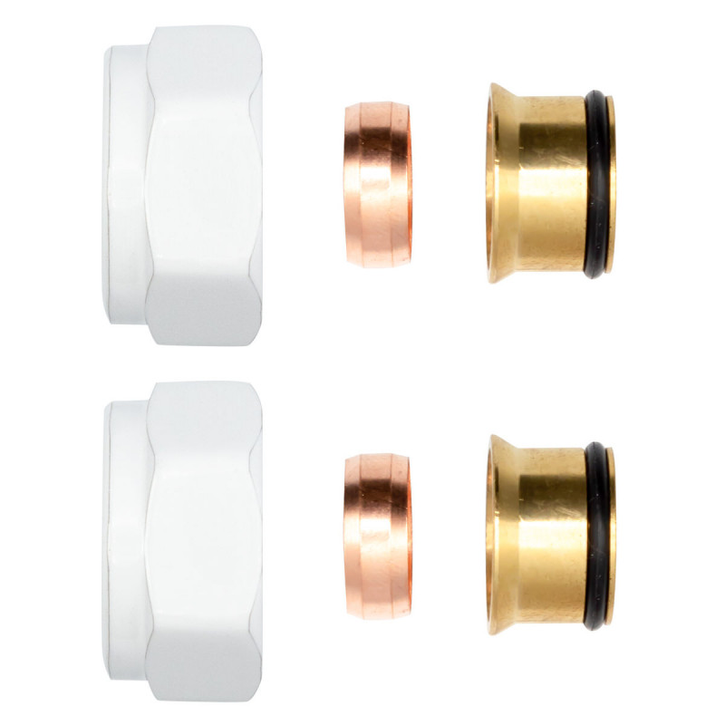2 x clamping screw fitting brass white 3/4 "for copper pipes Euroconus 15mm - BLR220 - cover