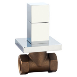 Shut-off valve flush-mounted valve wall valve corner valve brass 1/2 "x 1/2" square - TM79920 - 0