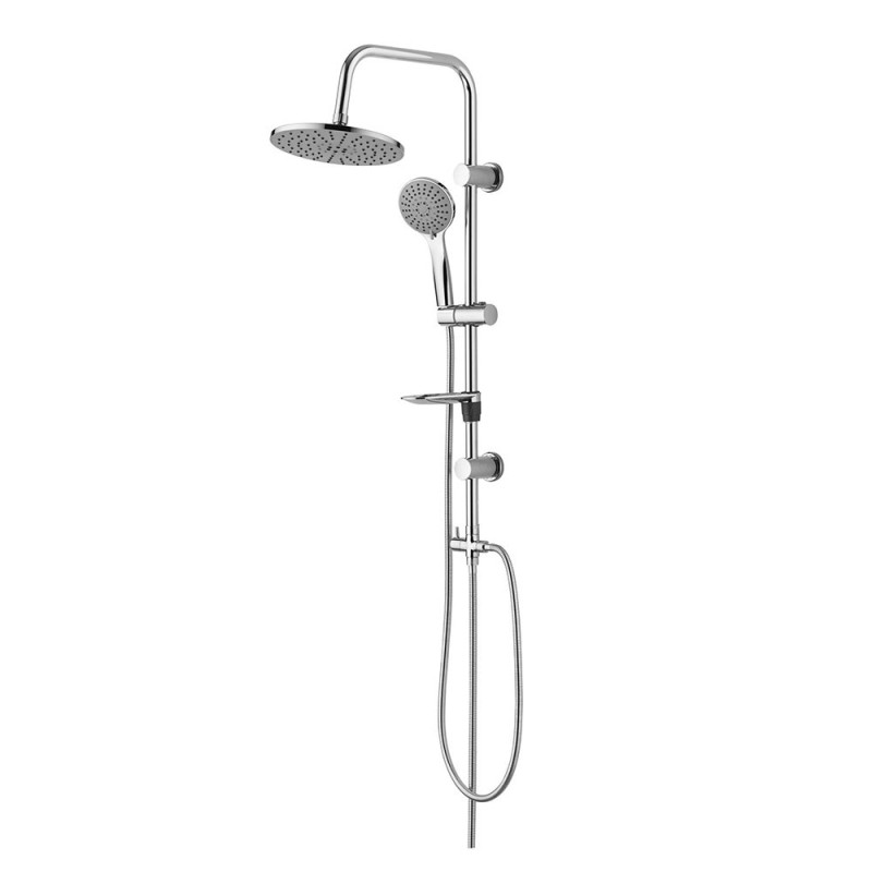 Brausegarnitur Duschsystem Regendusche mit Handbrause rund chrom