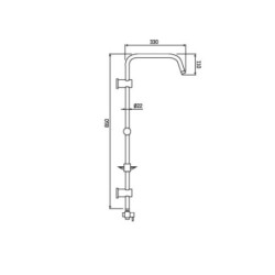 Brausegarnitur Duschsystem Regendusche mit Handbrause rund chrom - TM53230 - 3