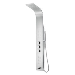 Aloni shower panel with hand shower and thermostat chrome - ZLC101 - 0