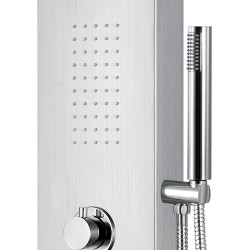 Aloni shower panel with hand shower and thermostat chrome - ZLC101 - 2