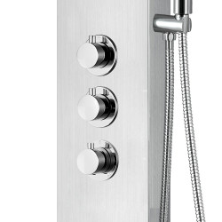 Aloni shower panel with hand shower and thermostat chrome - ZLC101 - 3