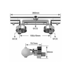 Aloni Design shower tap - TM22050 - 3