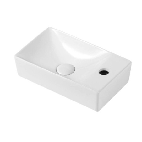 Aloni hand washbasin ceramic white tap hole right