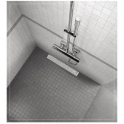 Duschrinne Edelstahl Duschablauf Abflussrinne Quadrat Bodenablauf Badezimmer DE 