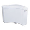 Corner cistern surface-mounted corner AP with flush pipe Completely White