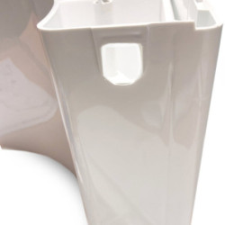 Corner cistern surface-mounted corner AP with flush pipe Completely White - BV-AP2001 - 8