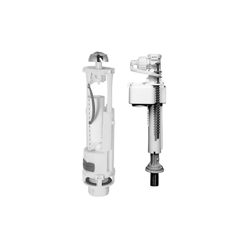 Universal fill valve valve for commercially available toilet cistern 3/6 L