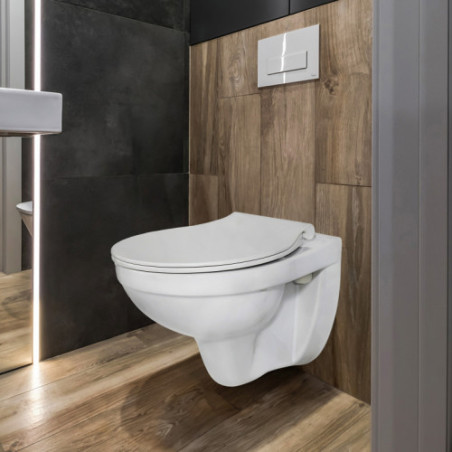 WC Toilette Hänge Wand WC (RosenStern) mit Soft-Close Deckel