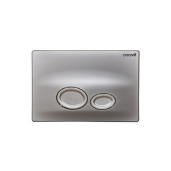 Creavit Drop WC Betätigungsplatte 2-Mengen-Spülung Chrom matt - GP2003.00 - 0