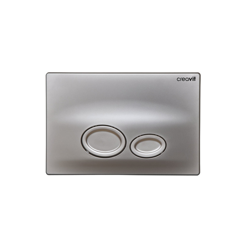 Creavit Drop WC Betätigungsplatte 2-Mengen-Spülung Grau matt - GP2003.00 - cover