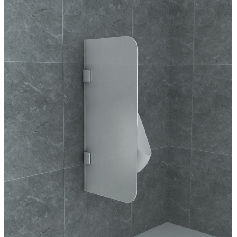 Aloni Glas Trennwand Urinal Schamwand Milchglas 900x400 8mm - CR-W001 - cover