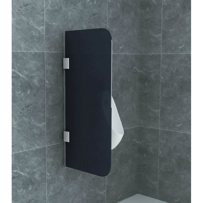 Aloni Glas Trennwand Urinal Schamwand Rauchglas 900x400 8mm - CR-B001 - cover
