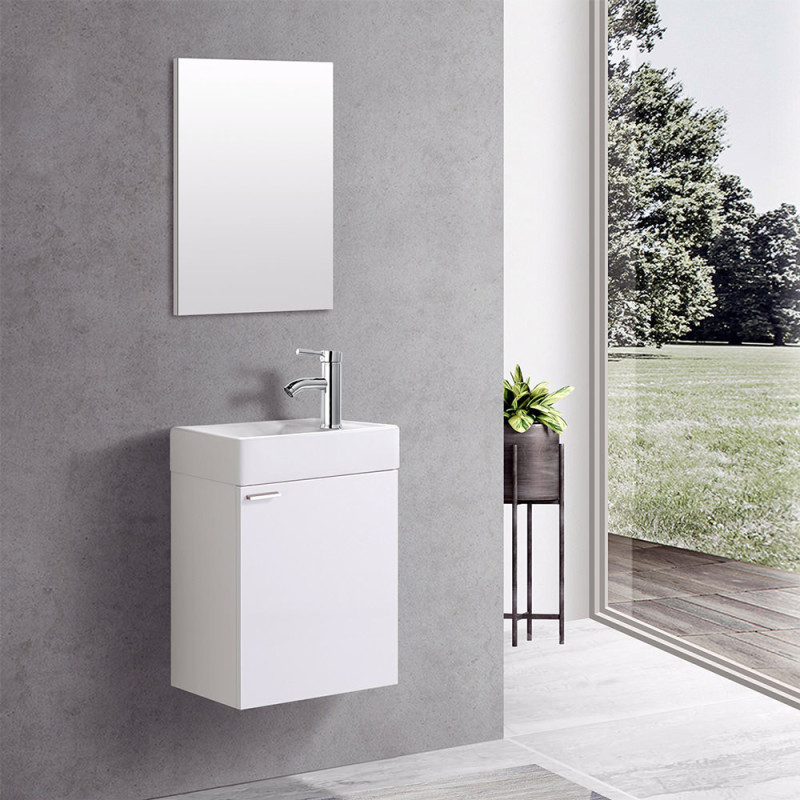 Aloni Elanor bathroom furniture complete set white - MF-40LBYZ - cover
