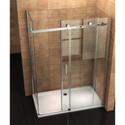 Aloni shower cabin sliding door + side wall clear glass 8 mm (TXBXH) 900 x 1200 x 1950 mm - CR045F-90120 - 1