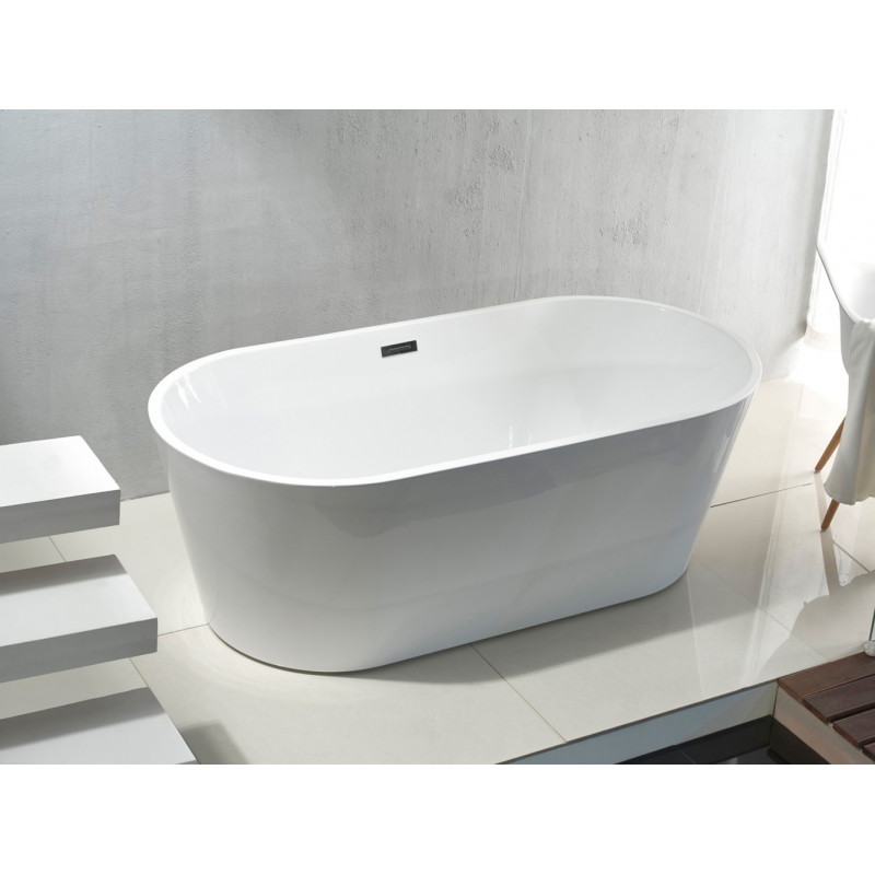 Aloni Rondo freestanding bathtub acrylic white around 180 x 80 cm - FB6100 - cover