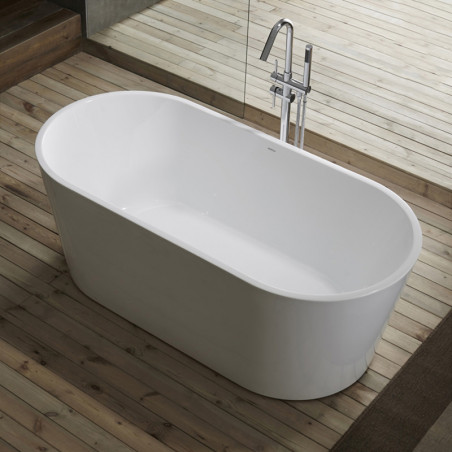 Aloni Rondo freestanding bathtub acrylic white around 180 x 80 cm