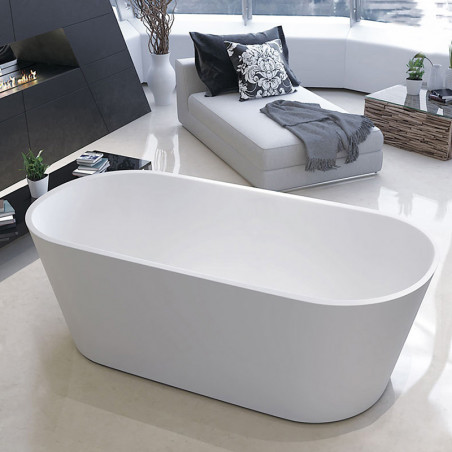 Aloni Rondo freestanding bathtub acrylic white around 180 x 80 cm