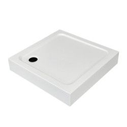 Aloni shower tray shower tray square (BXBxH) 90 x 90 x 18 cm white - TK815 - 0