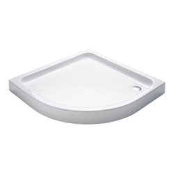 Aloni shower tray acrylic quarter circle (BXBxH) 100 x 100 x 15 cm white - TO818 - 0