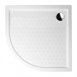 Aloni shower tray acrylic quarter circle (BXBxH) 90 x 90 x 15 cm white - TO815 - 0