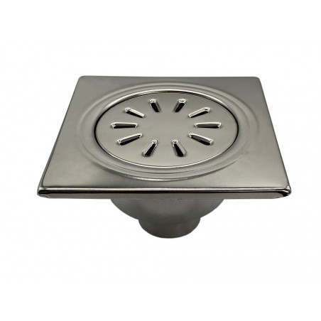 Floor drain stainless steel 150 x 150 mm yard drain shower outlet bath drain outlet vertical DN50