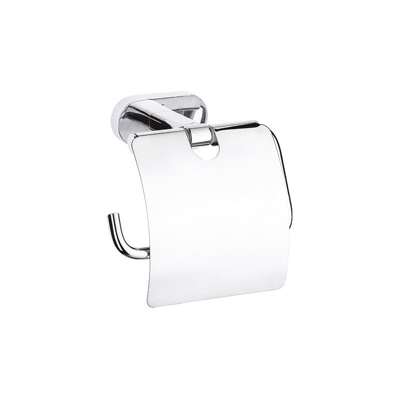 Creavit toilet paper mount with lid chrome