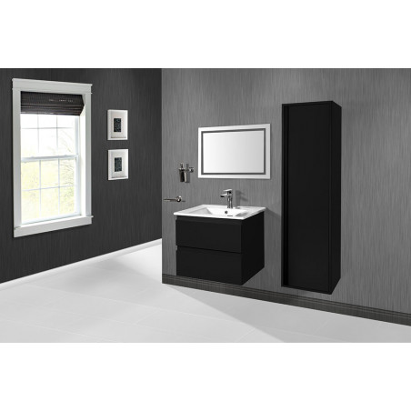 Sally Bathroom Base cabinet 80 cm black matt